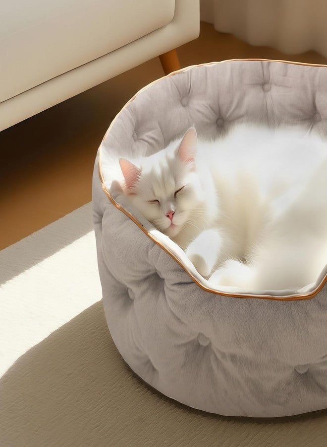 MOYMO Cute Cat Beds Kitten Beds，Small Dog Beds, Washable Pet Beds for Puppy and Kitty, 20 Inch - Image 5